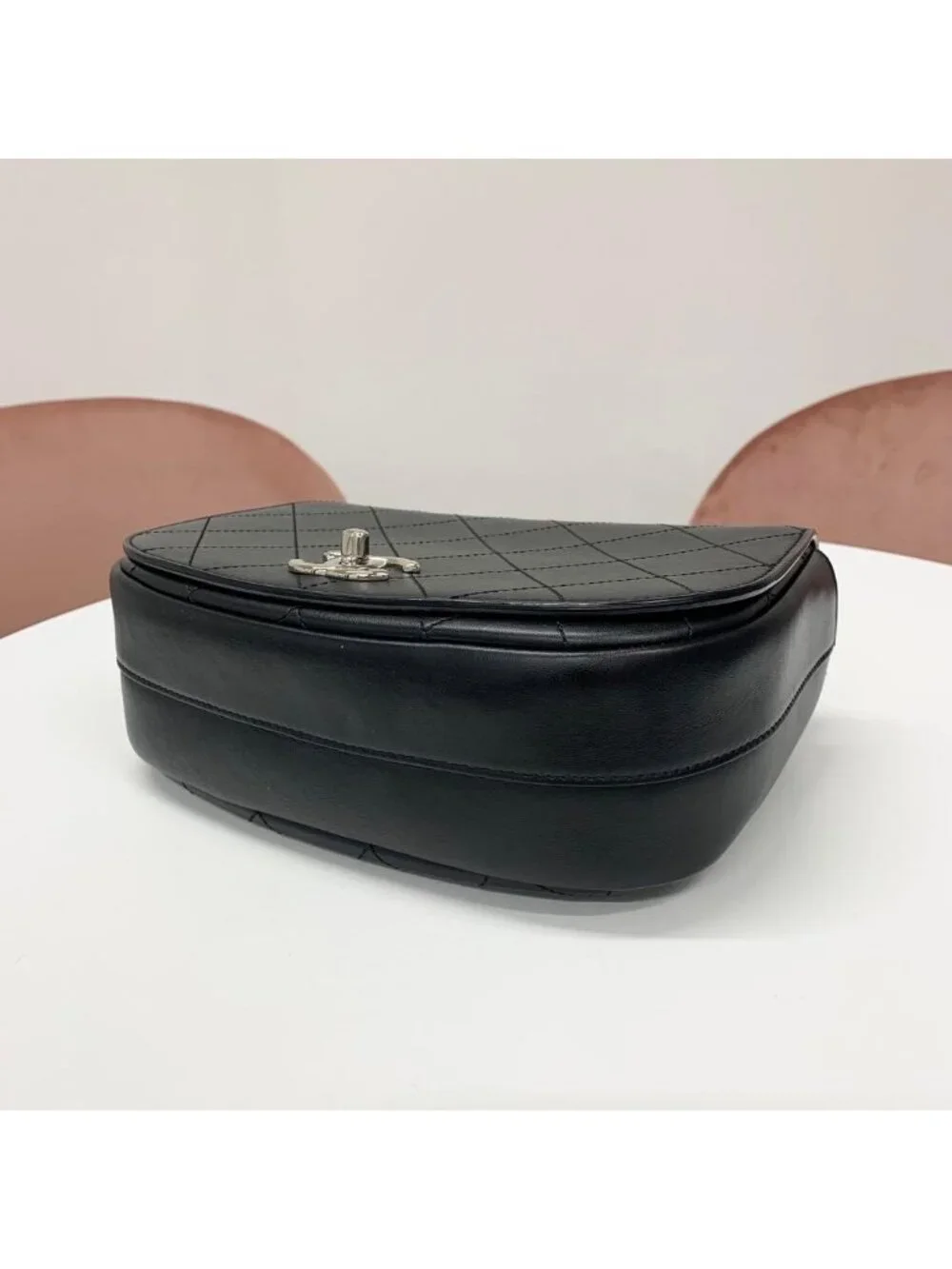 Chanel Quilted CC Logo Calfskin Top Handle